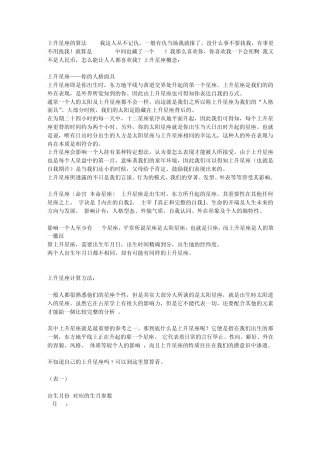 上升星座的算法