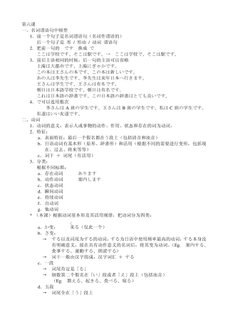 上外版《新编日语》笔记2