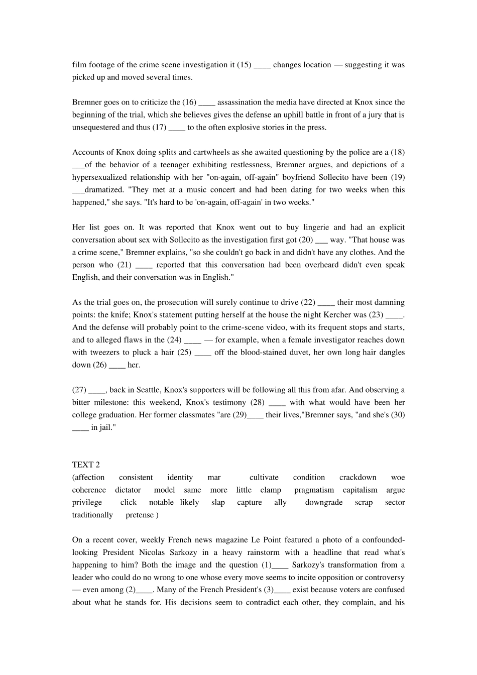 上外英语专业考研完形填空题目_第2页