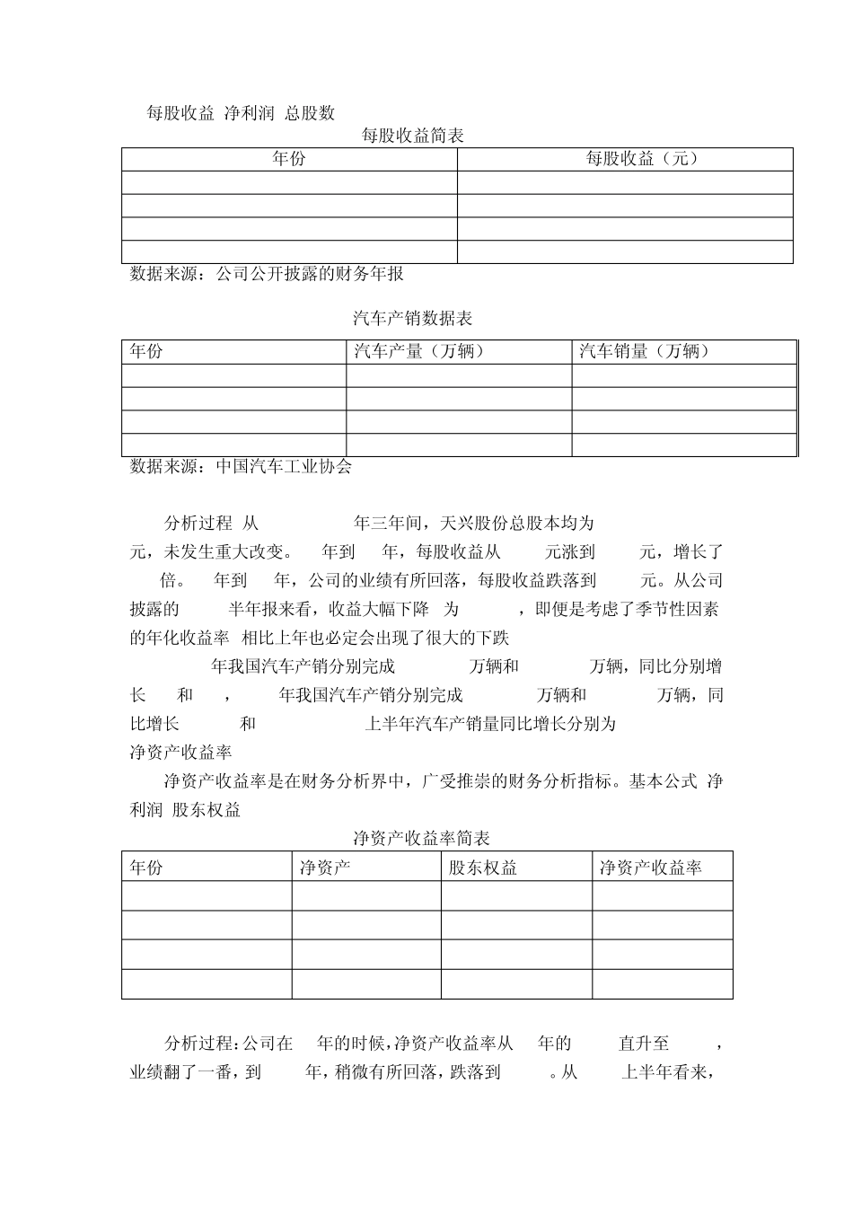 上市公司天兴仪表财务报表分析报告_第2页