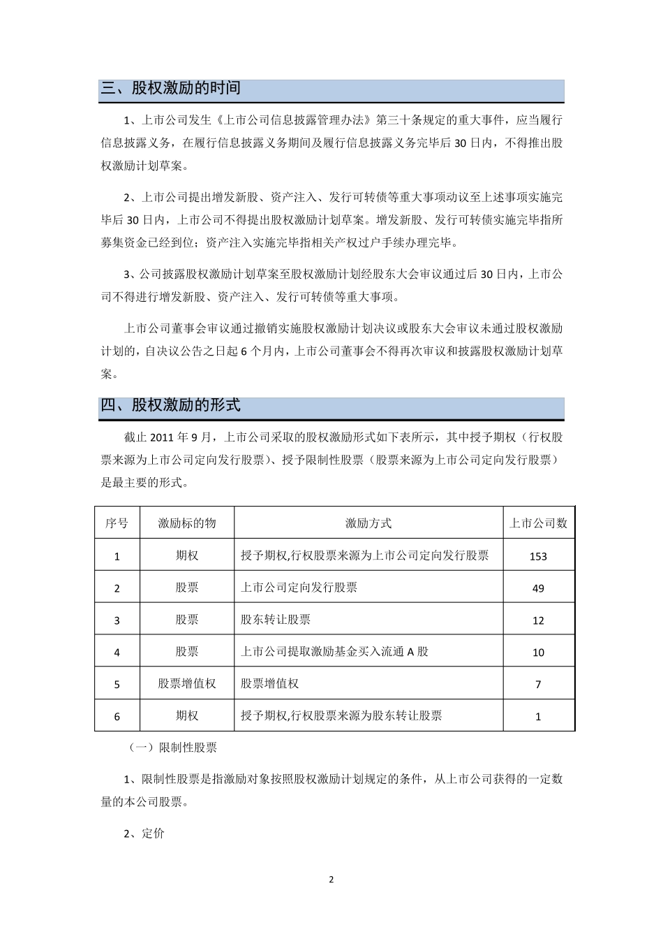 上市公司股权激励规定及方案_第2页