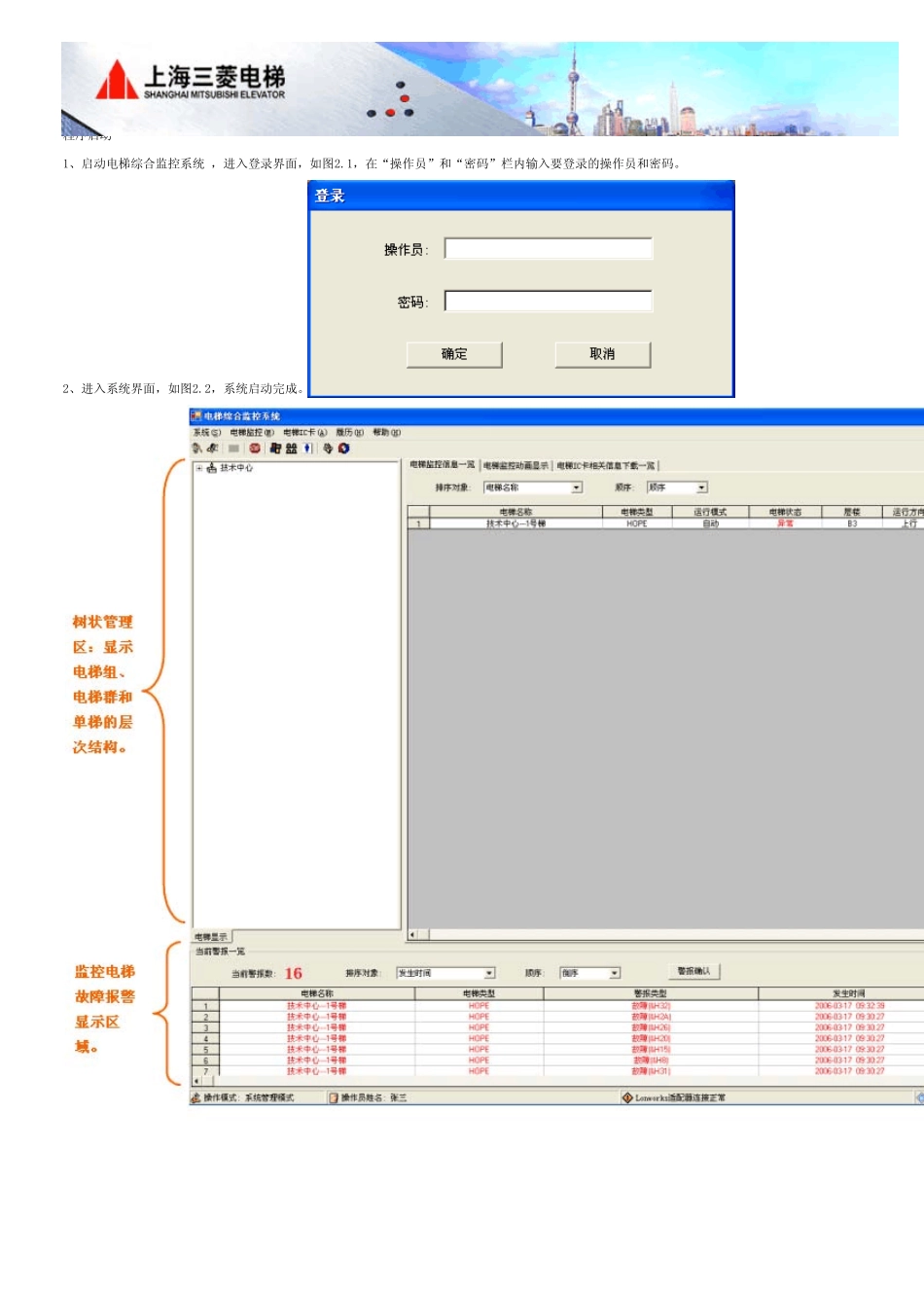 上海三菱SMOSII电梯综合监控系统_第3页