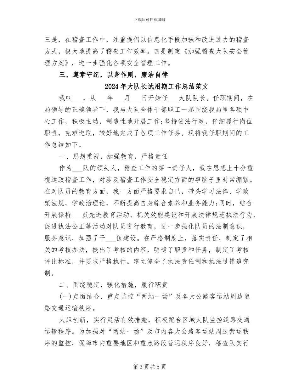 2024年大队长试用期工作总结_第3页