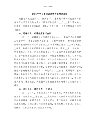 2024年学习廖俊波活动开展情况总结