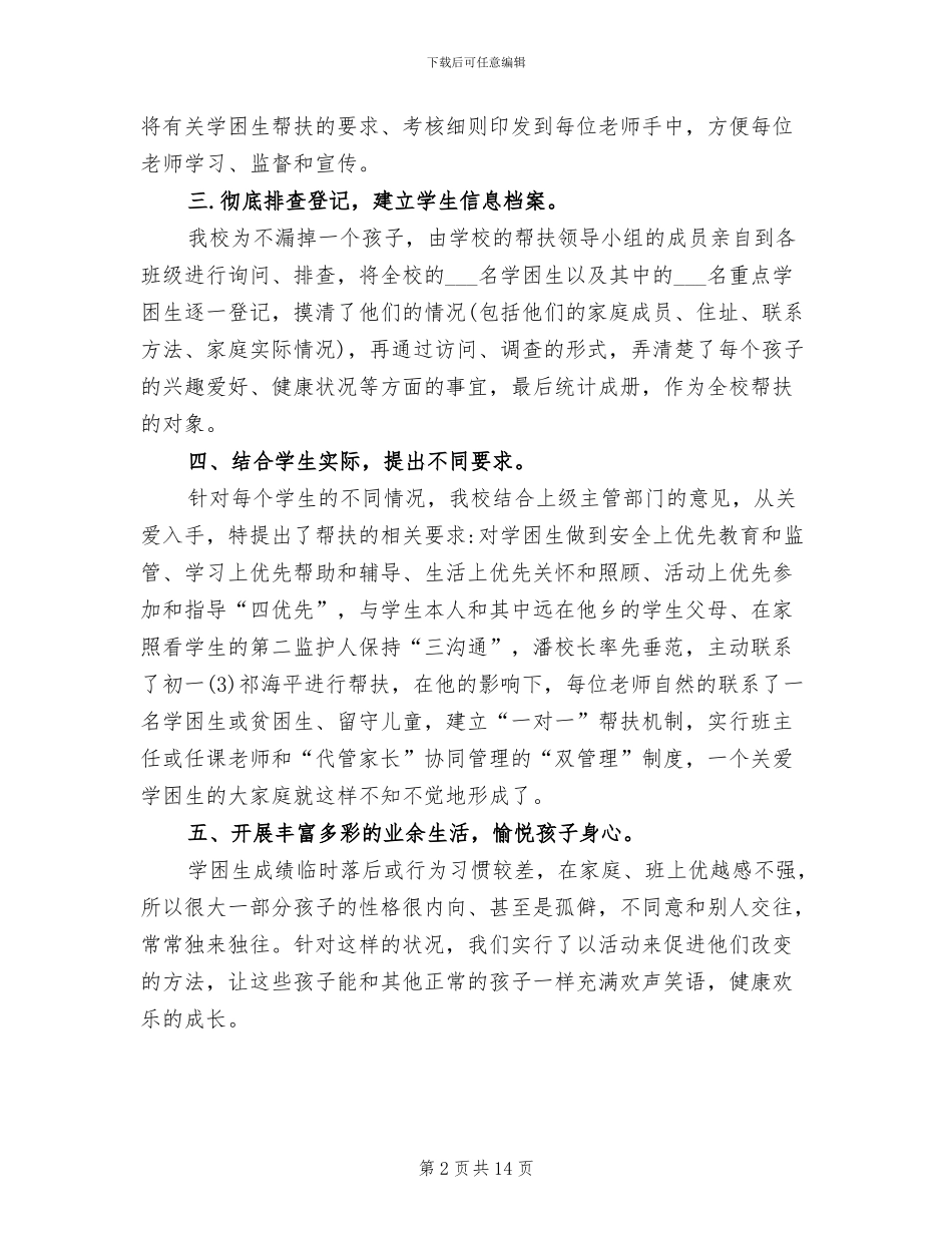 2024年学困生帮扶工作总结范文_第2页