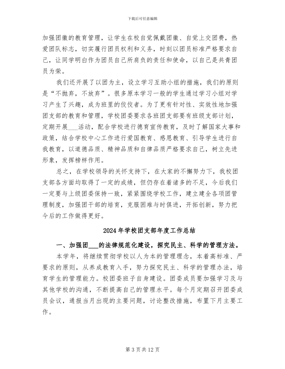 2024年学校团支部年度小结_第3页