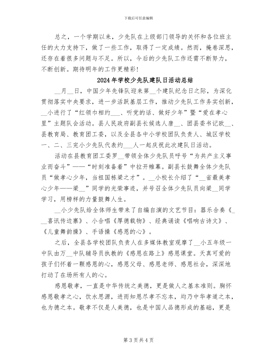 2024年学校少先队工作总结范文_第3页