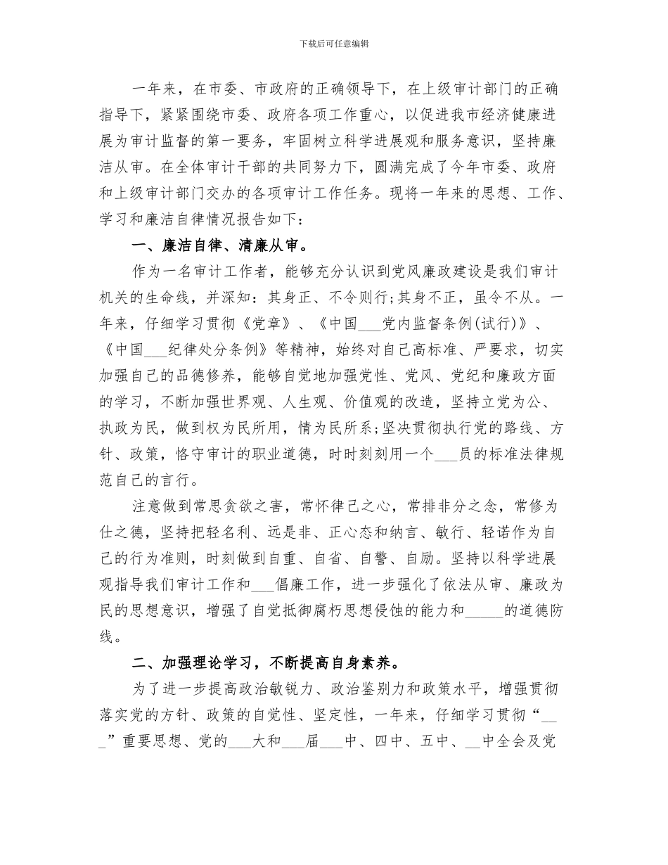 2024年审计个人年终工作总结范本_第3页