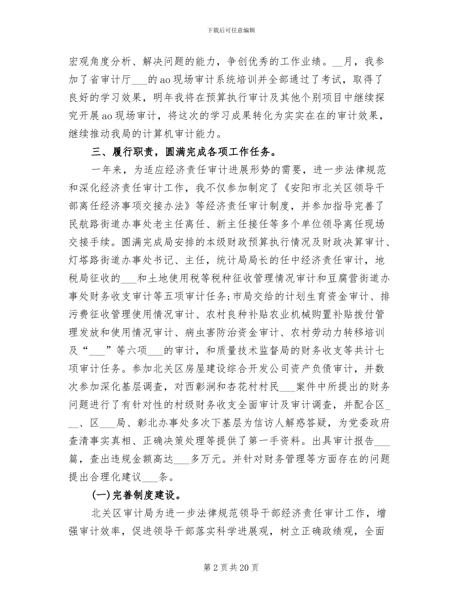 2024年审计年终个人工作总结_第2页