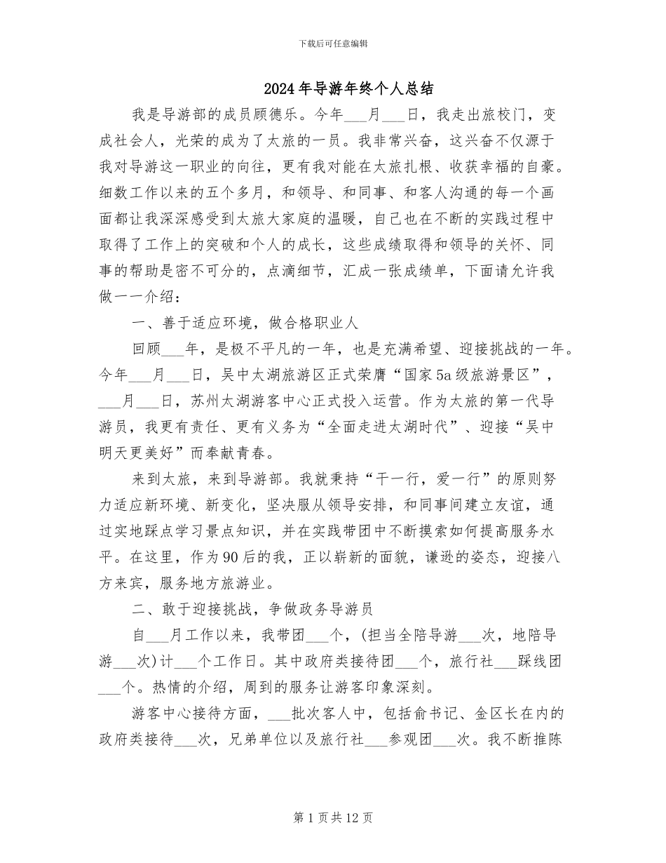 2024年导游年终个人总结_第1页