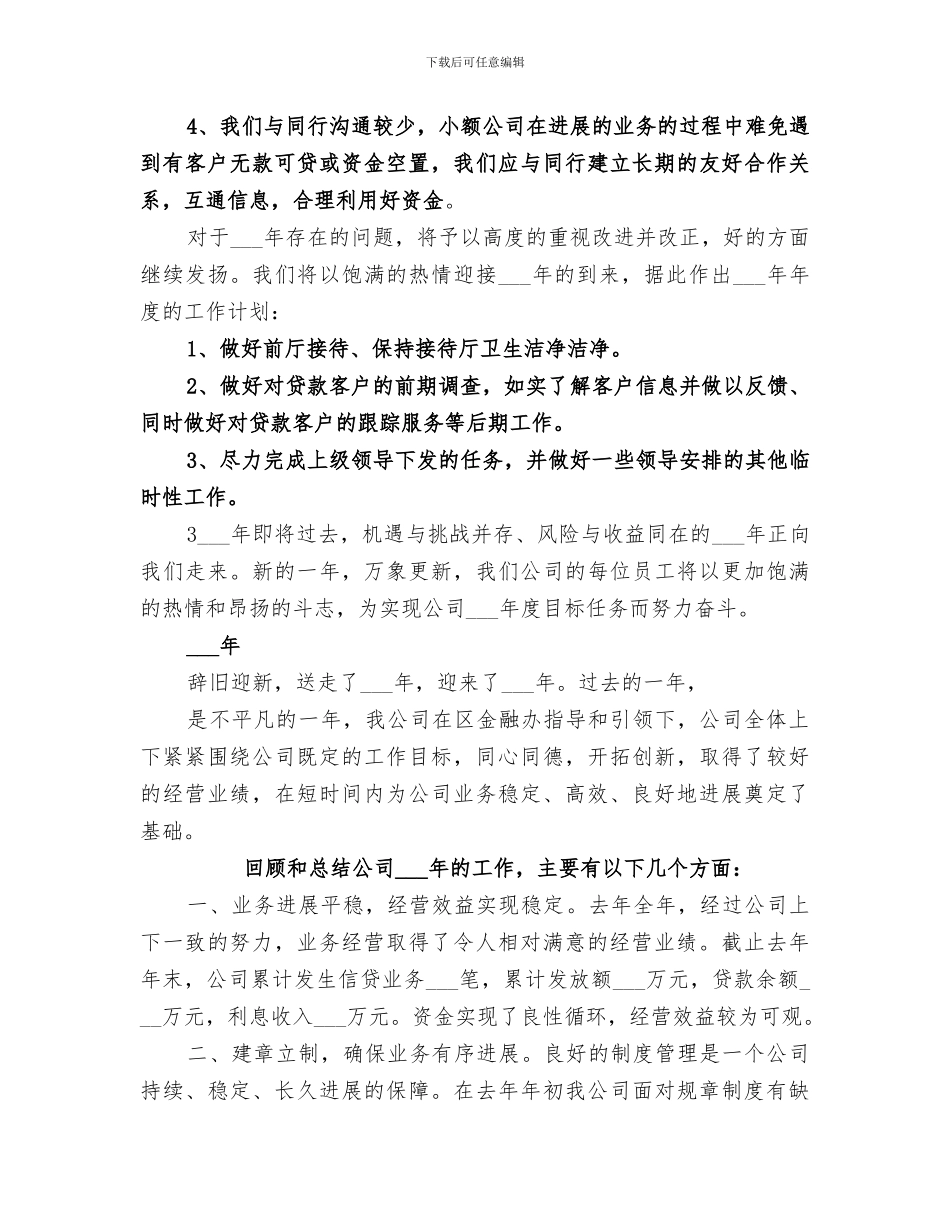 2024年小贷公司工作总结范文_第3页