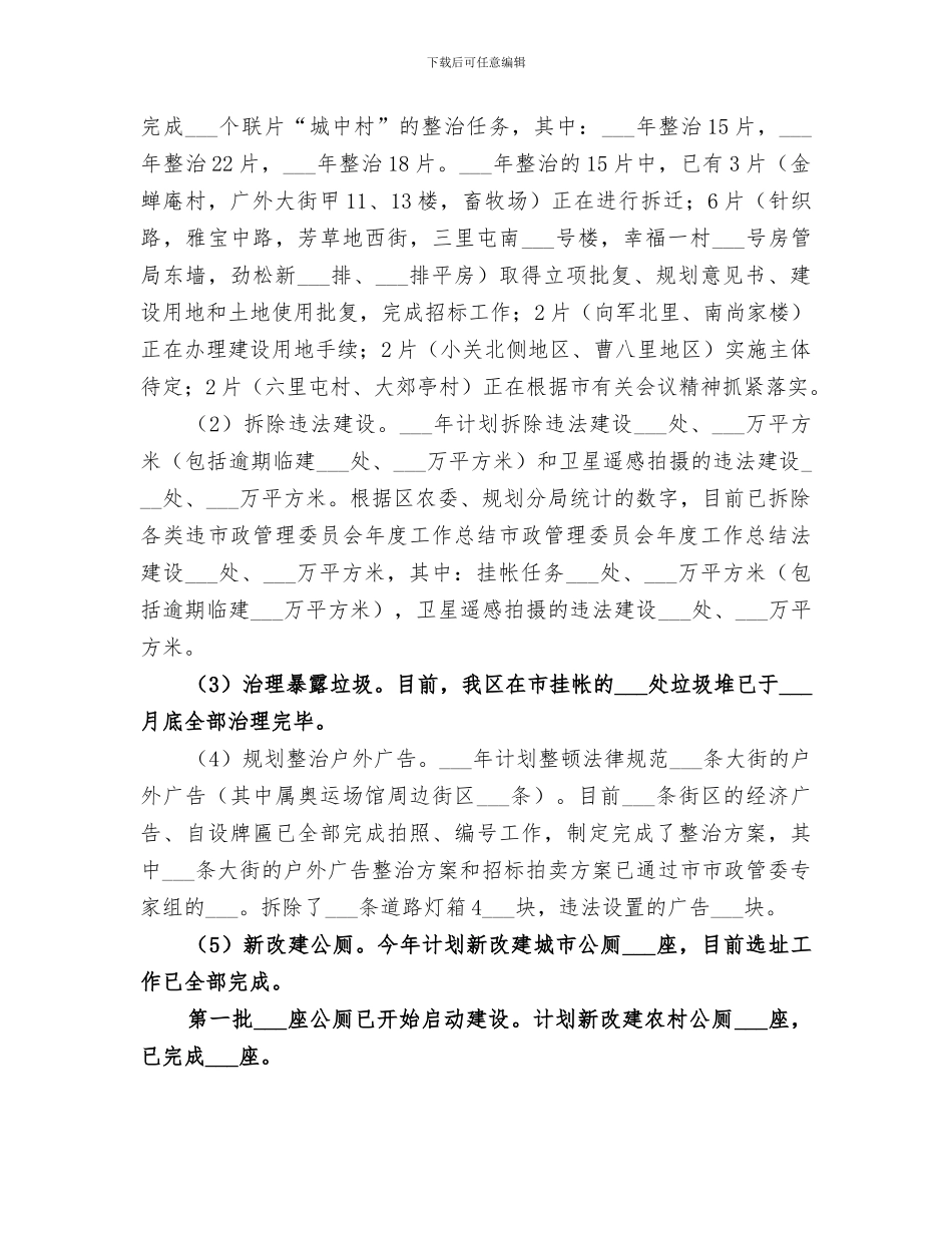 2024年市政管理委员会年度工作总结范文_第3页