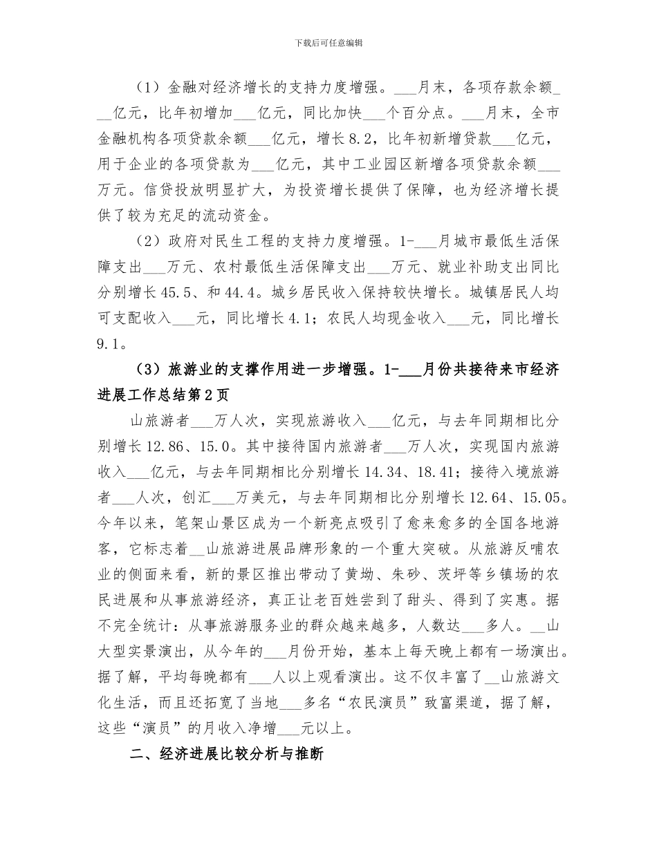 2024年市经济发展工作总结_第3页