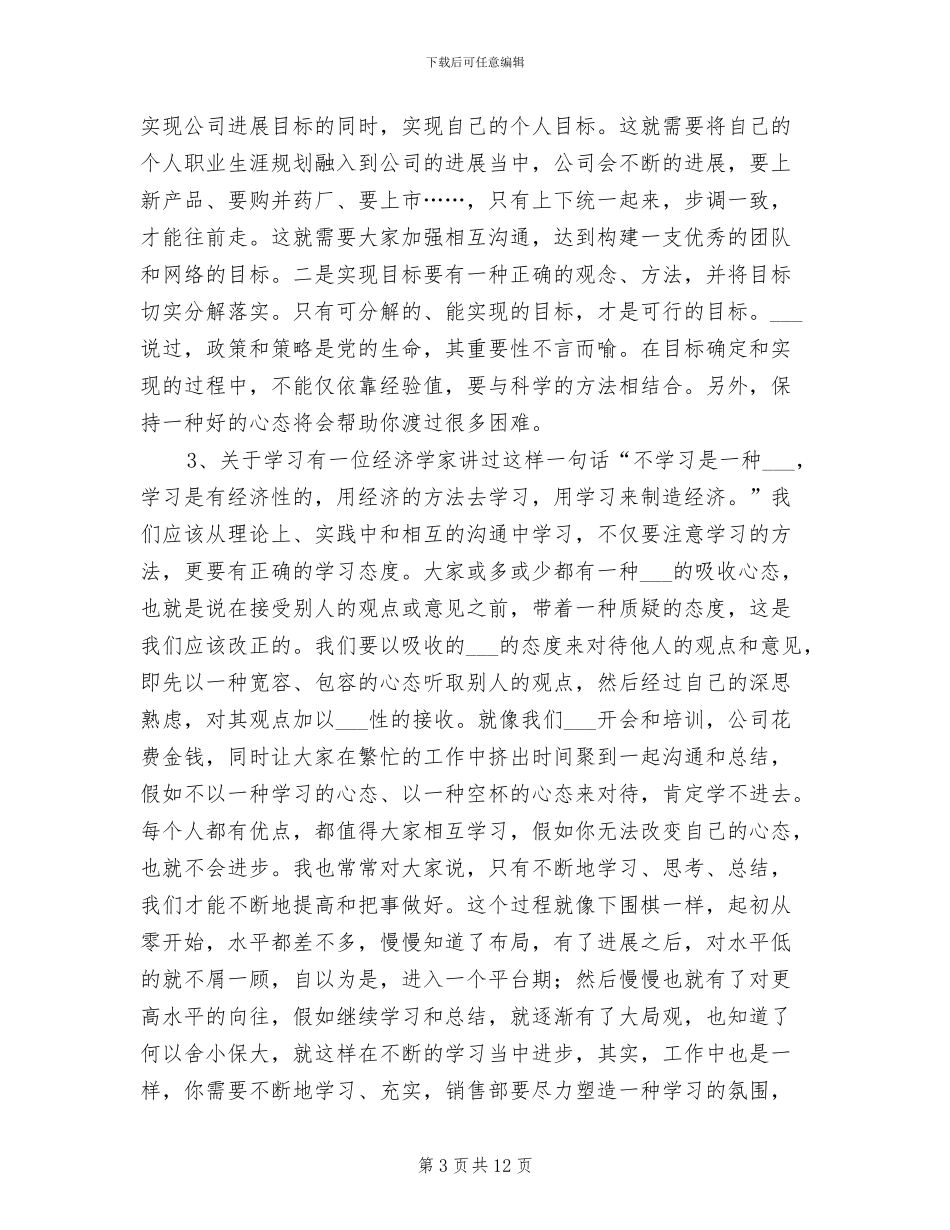 2024年度营销总监销售工作总结_第3页