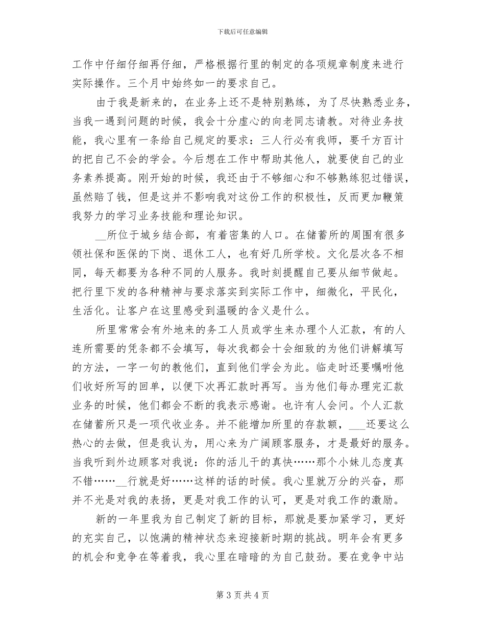 2024年度银行柜员个人总结范文_第3页