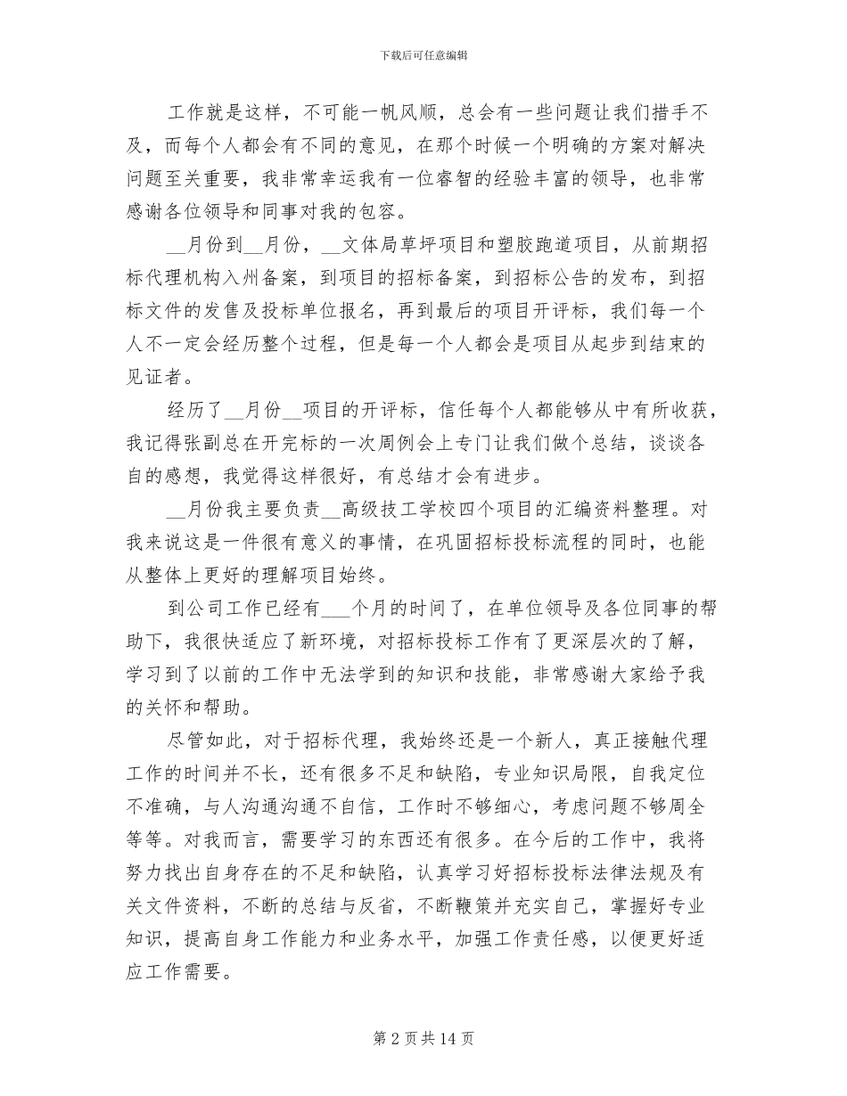 2024年投标部门工作总结_第2页