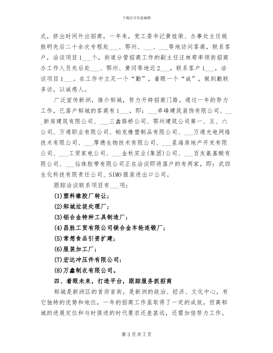 2024年招商引资年终工作总结_第3页