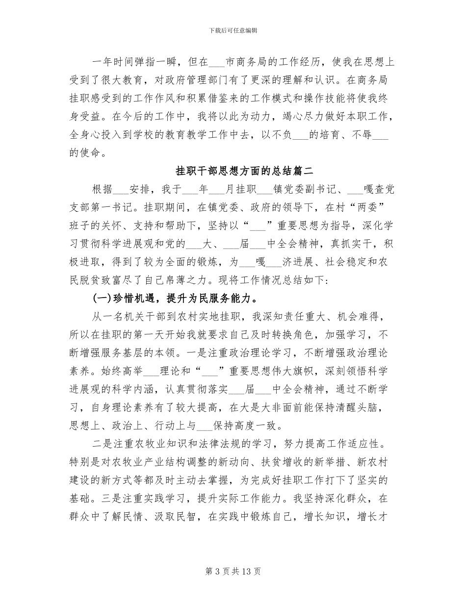 2024年挂职干部思想方面的总结_第3页