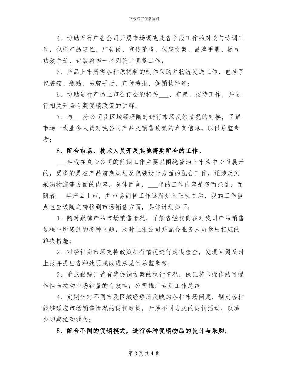 2024年推广专员工作总结_第3页