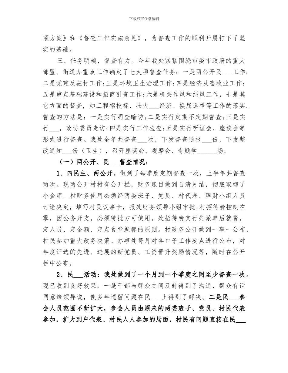 2024年政务督查工作总结范文_第2页