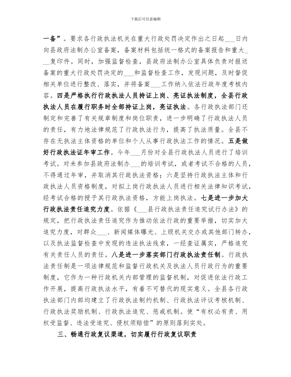 2024年政府上半年依法行政工作总结_第2页