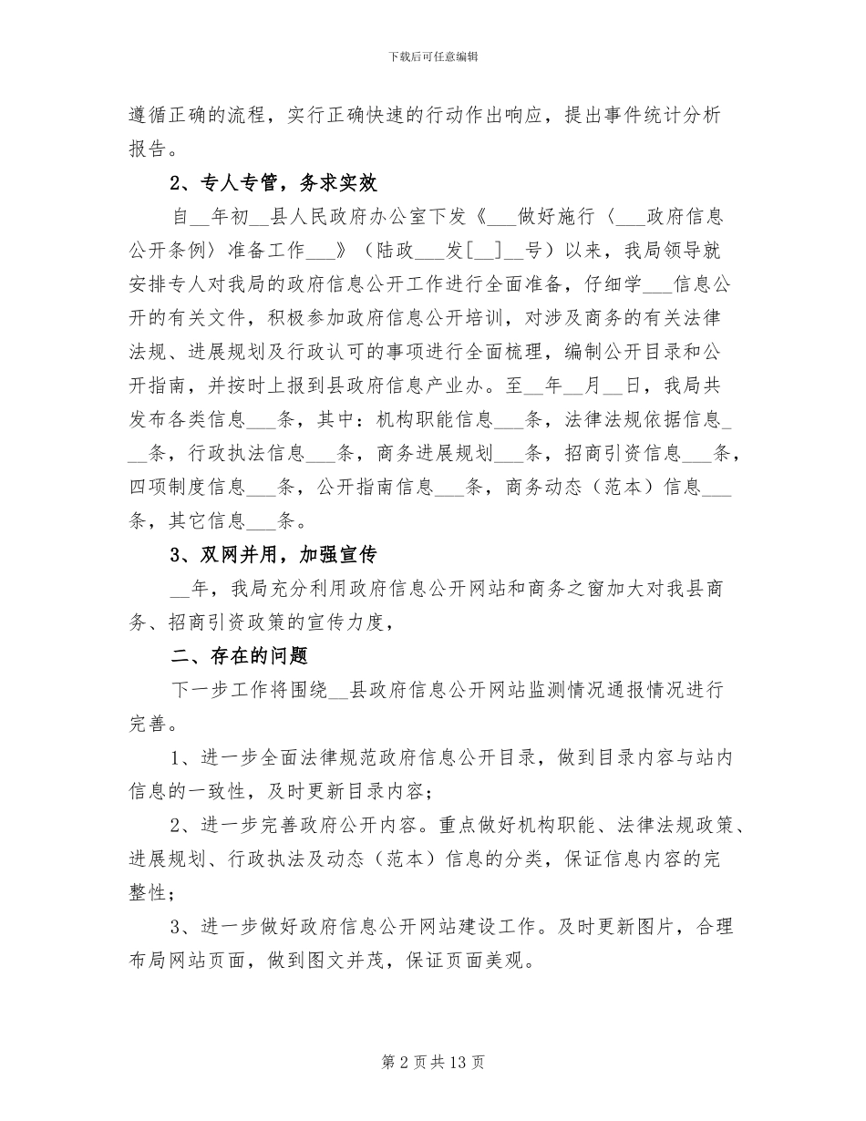 2024年政府信息工作总结范文_第2页