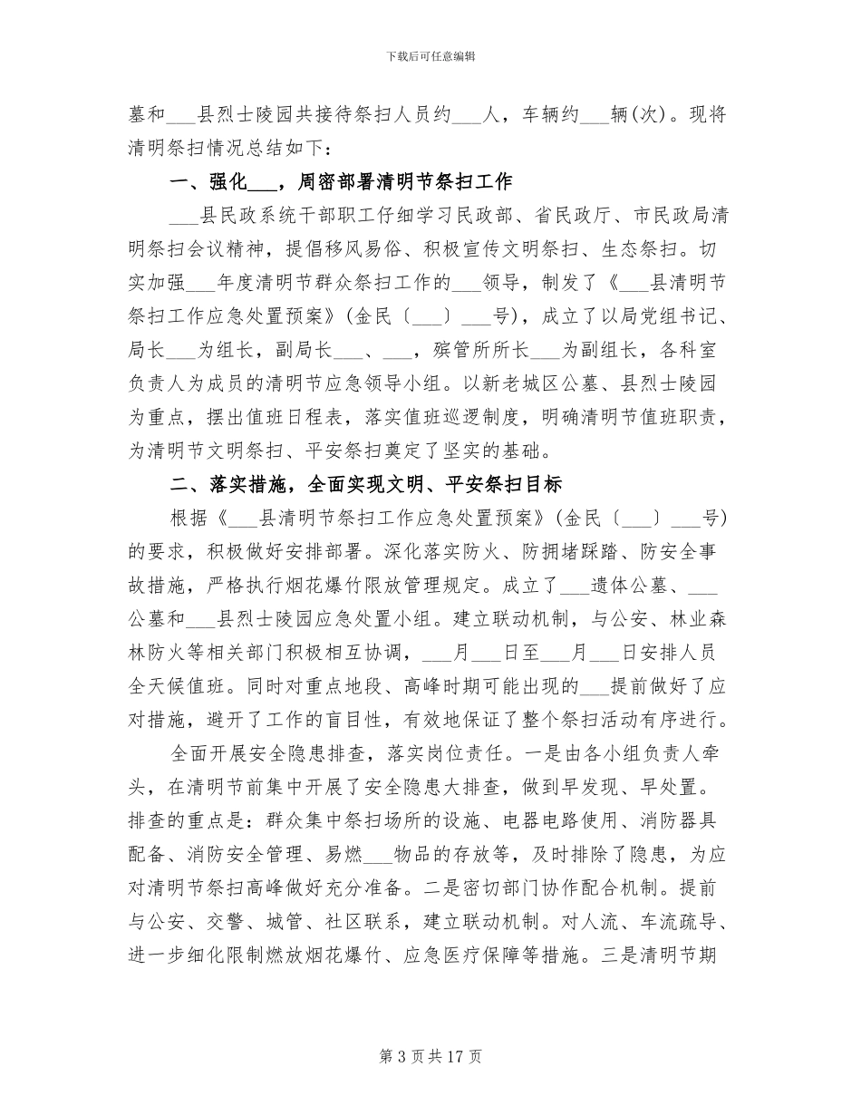 2024年政府清明节祭扫工作总结_第3页