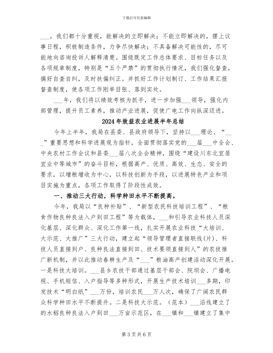 2024年效率广电建设工作总结_第3页