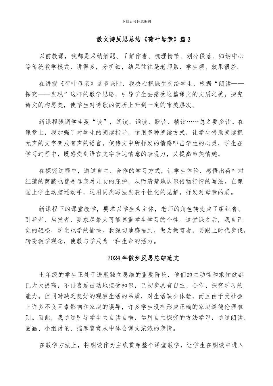 2024年散文诗反思总结范文_第2页