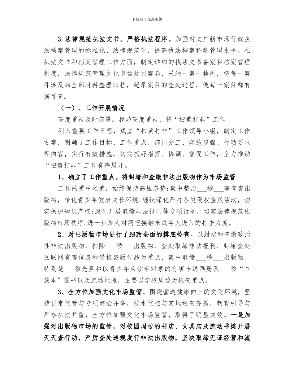 2024年文广新局综合执法工作总结_第2页