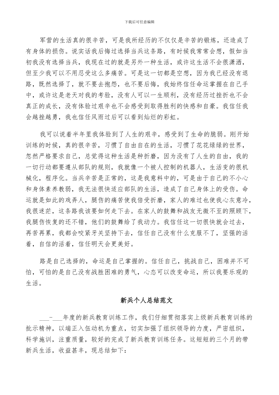 2024年新兵个人总结范文_第3页