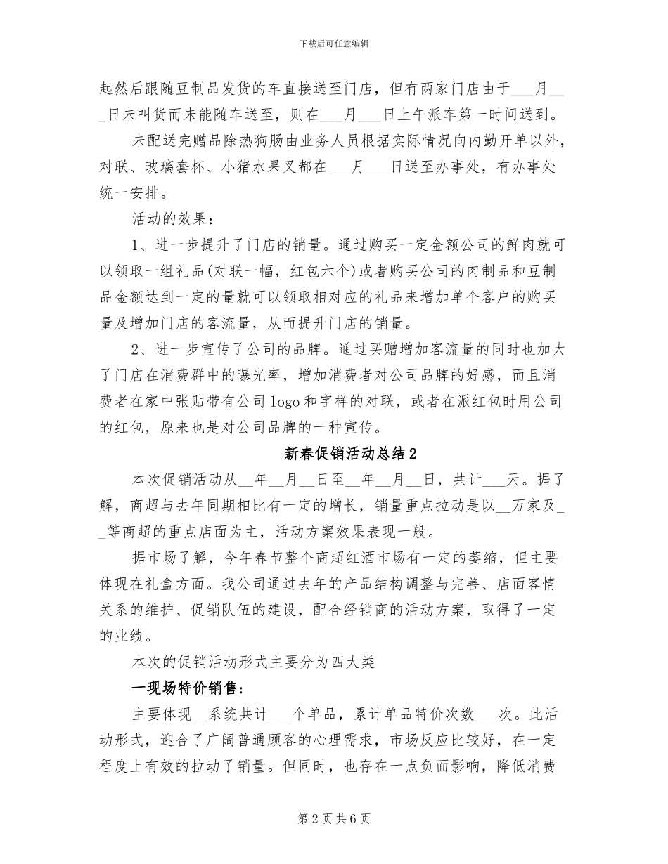2024年新春促销活动总结_第2页