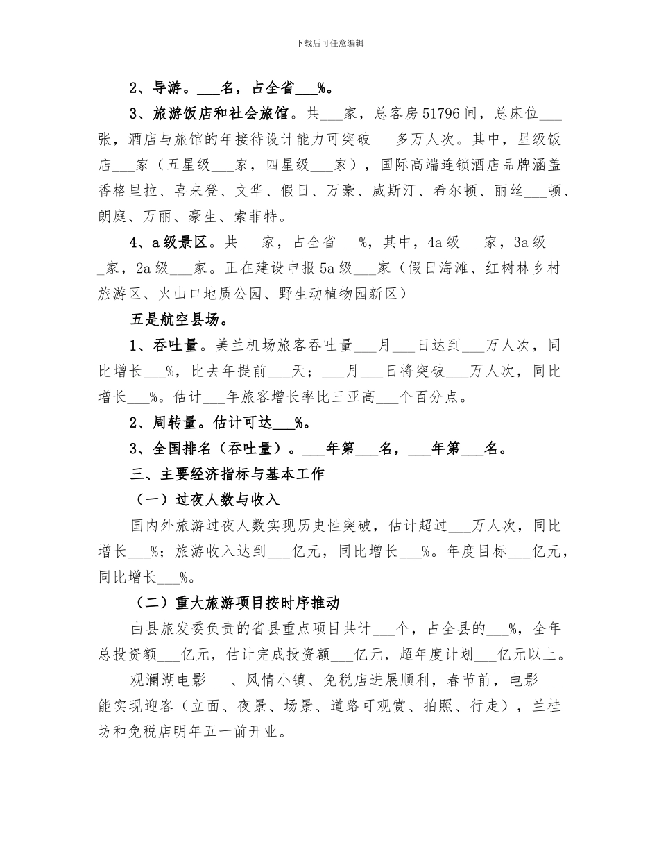 2024年旅游协会的年度工作总结_第3页