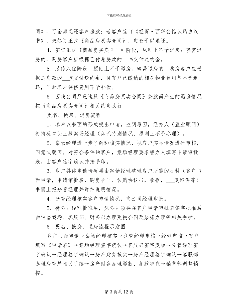 2024年更名、换、退房制度范文_第3页