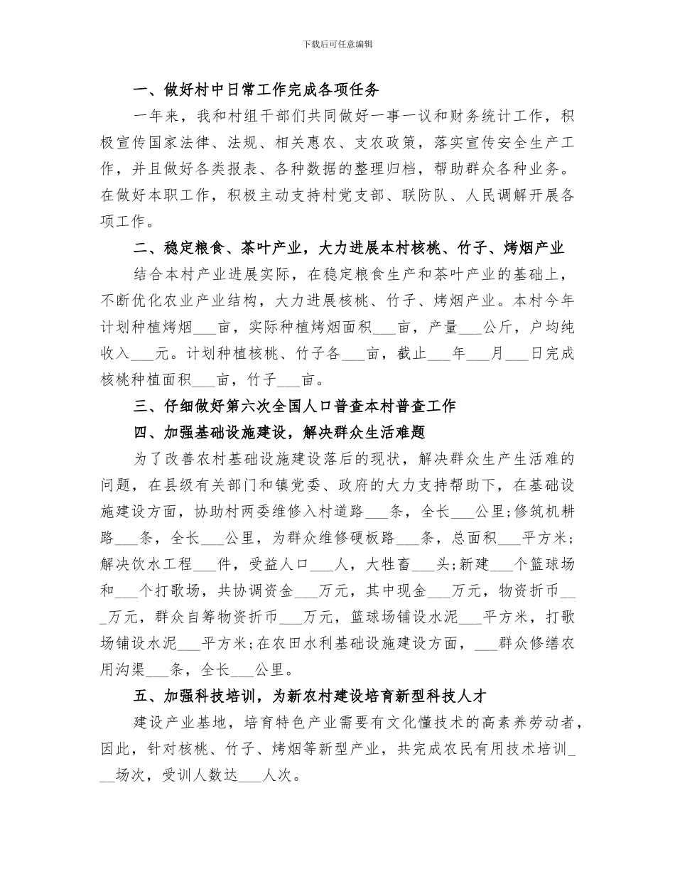 2024年村委年终总结报告_第3页