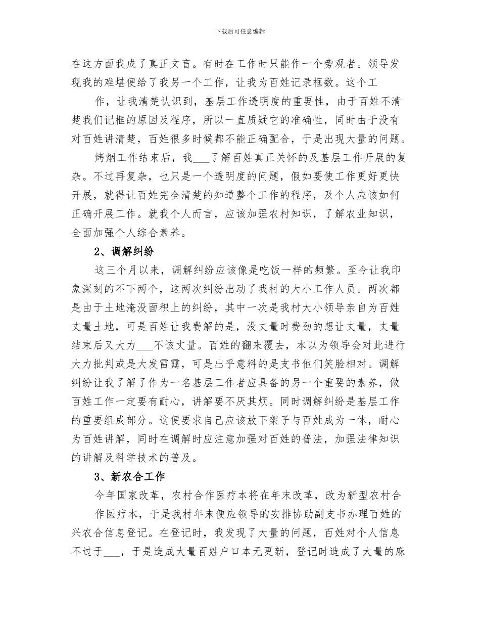 2024年村官工作个人总结_第3页