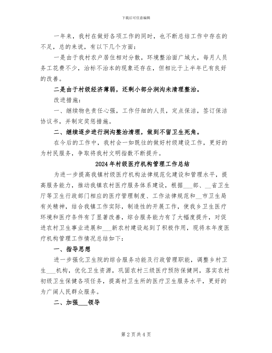 2024年村级创城年度工作总结_第2页