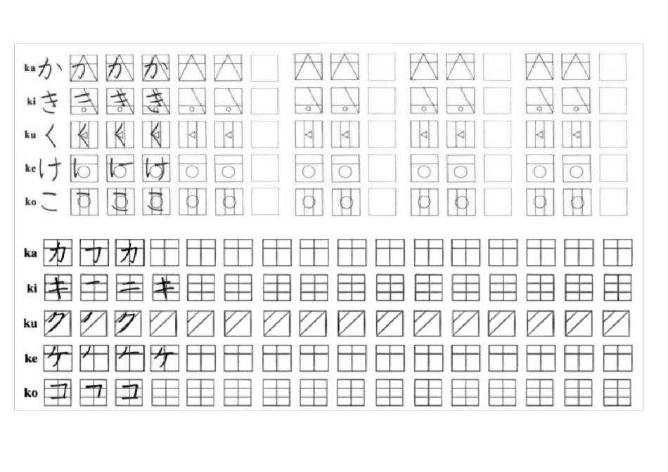 日语五十音图字帖横版_第2页