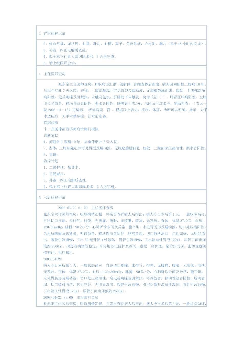普通外科常见病病历书写及病程记录模板幽门梗阻介绍_第2页