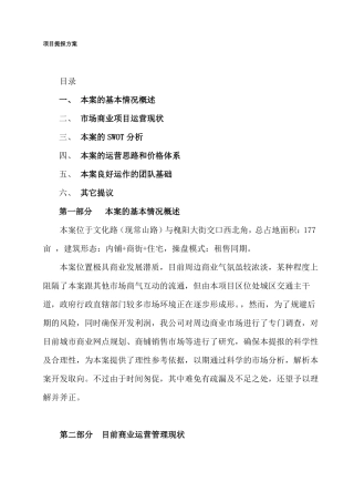 最实用的项目提报方案