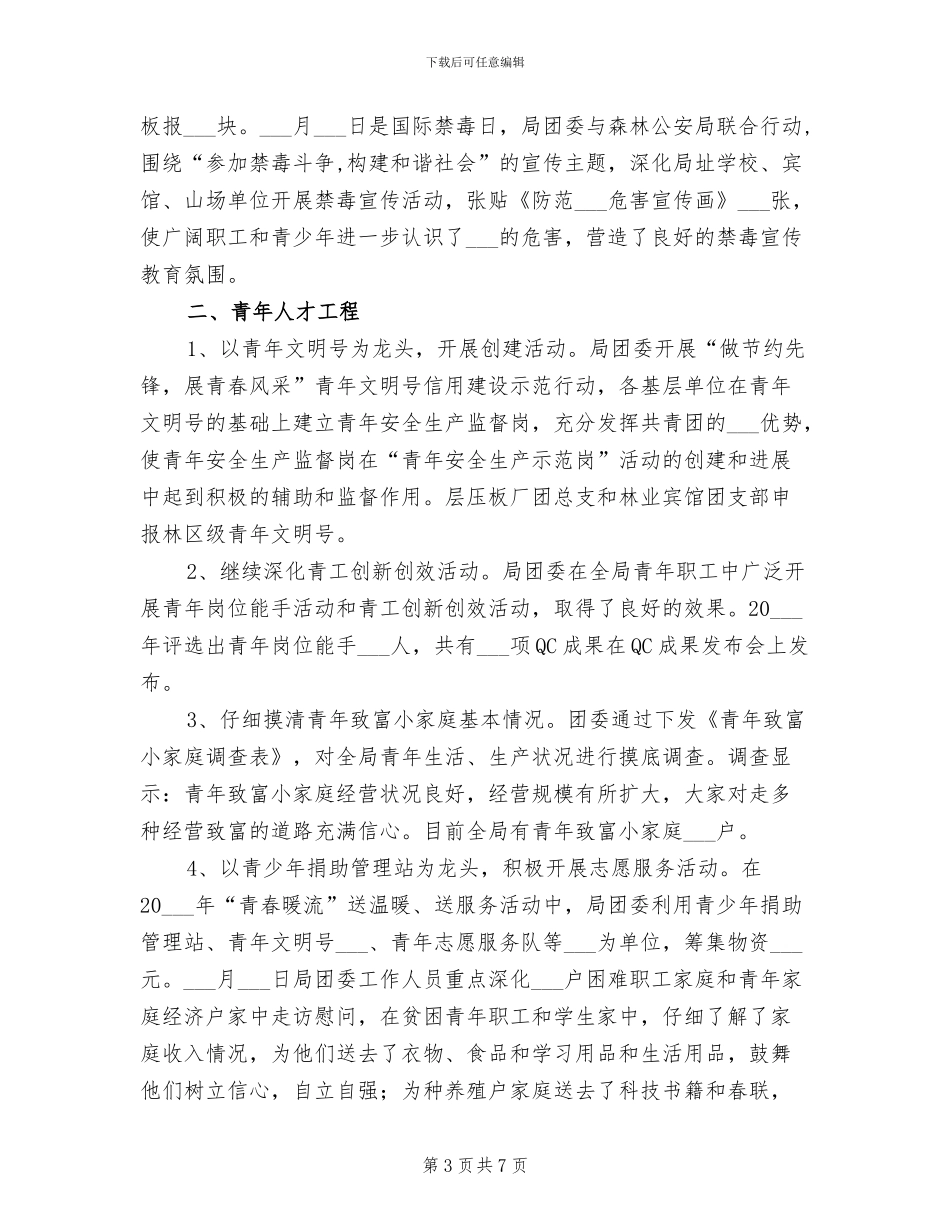 2024年林业局青年半年工作总结_第3页