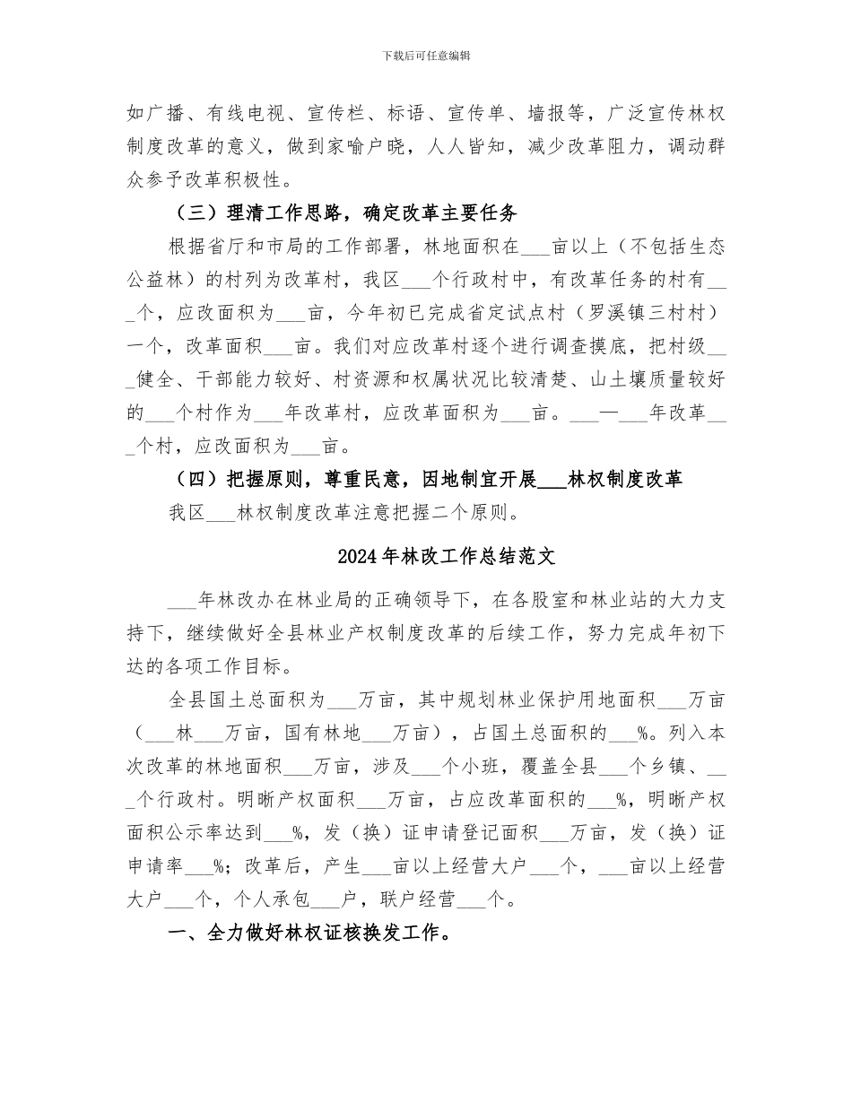 2024年林改工作总结汇报_第3页