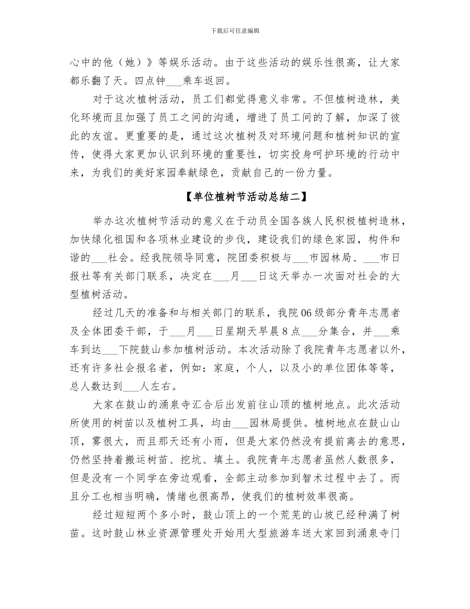 2024年某单位植树节活动总结_第2页