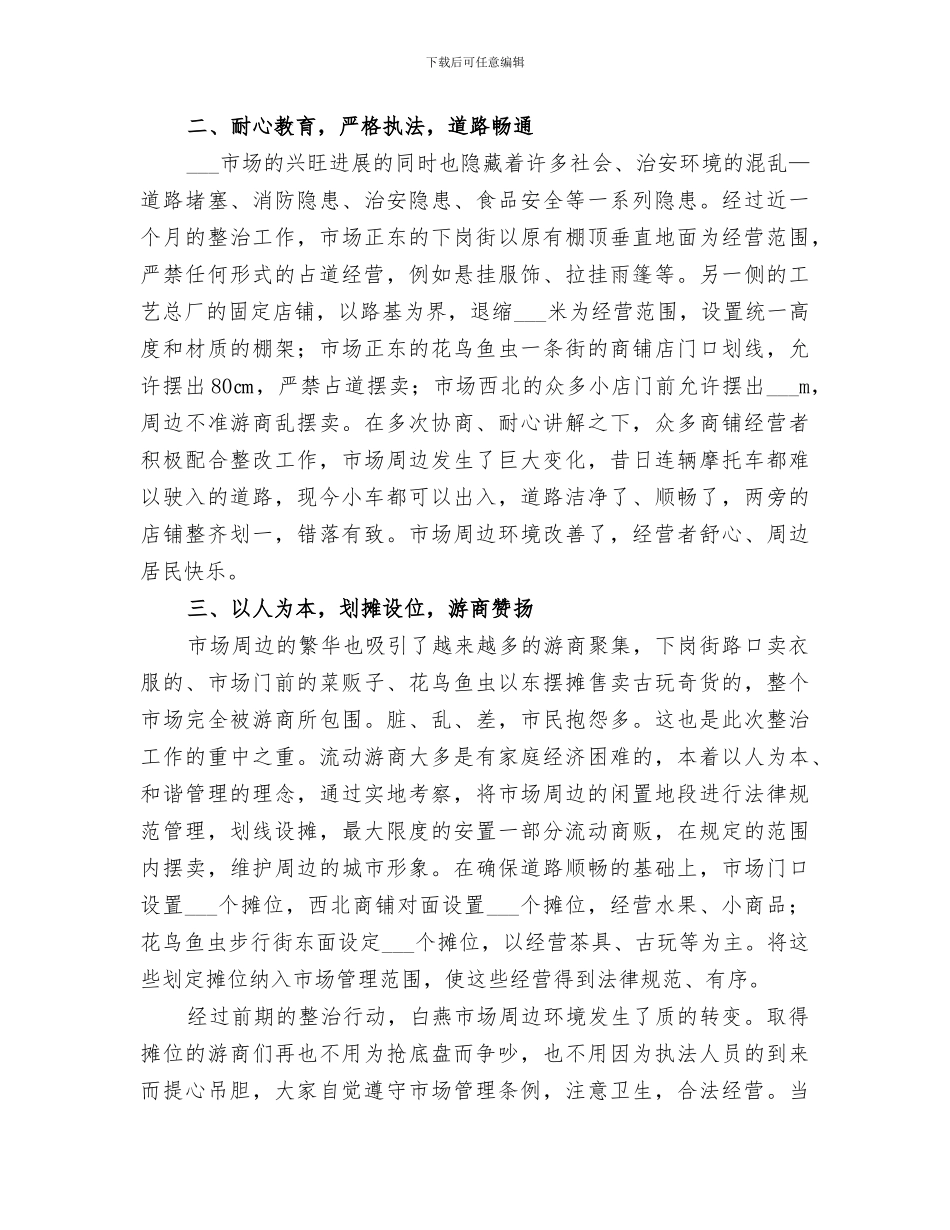 2024年某市秩序综合整治工作总结_第2页