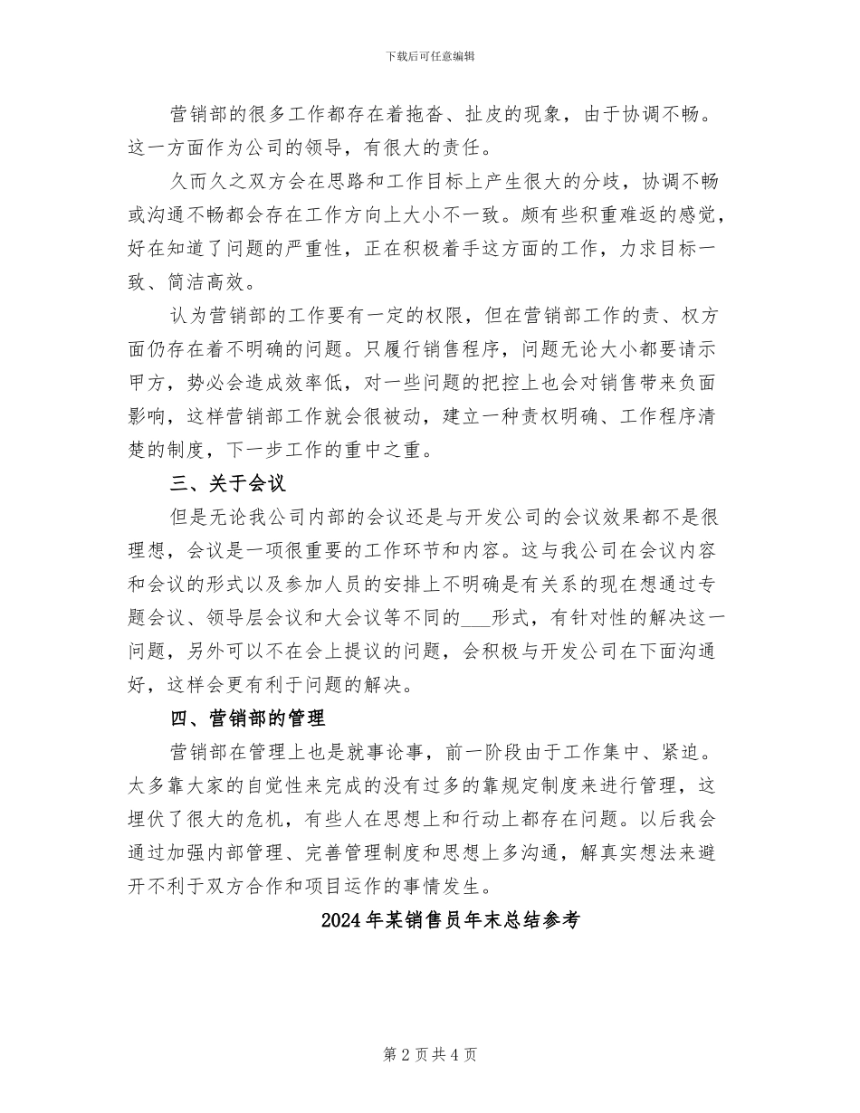 2024年某销售员年末总结_第2页