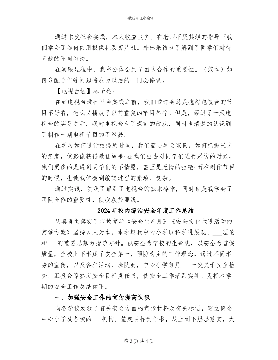 2024年校内社会实践活动总结_第3页
