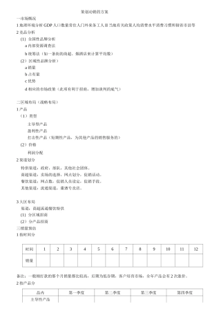 (完整版)动销方案