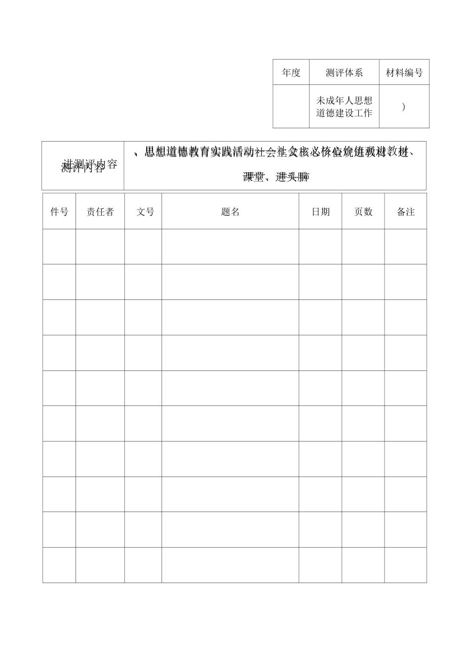 中小学未成年人思想道德建设考评材料目录_第3页