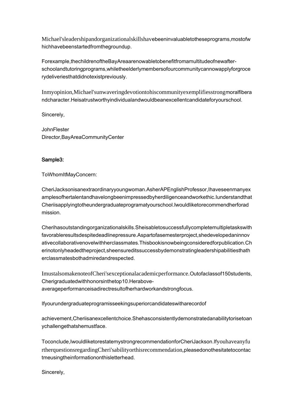 外国人写的英文推荐信recommendation letter(推荐文档)_第2页