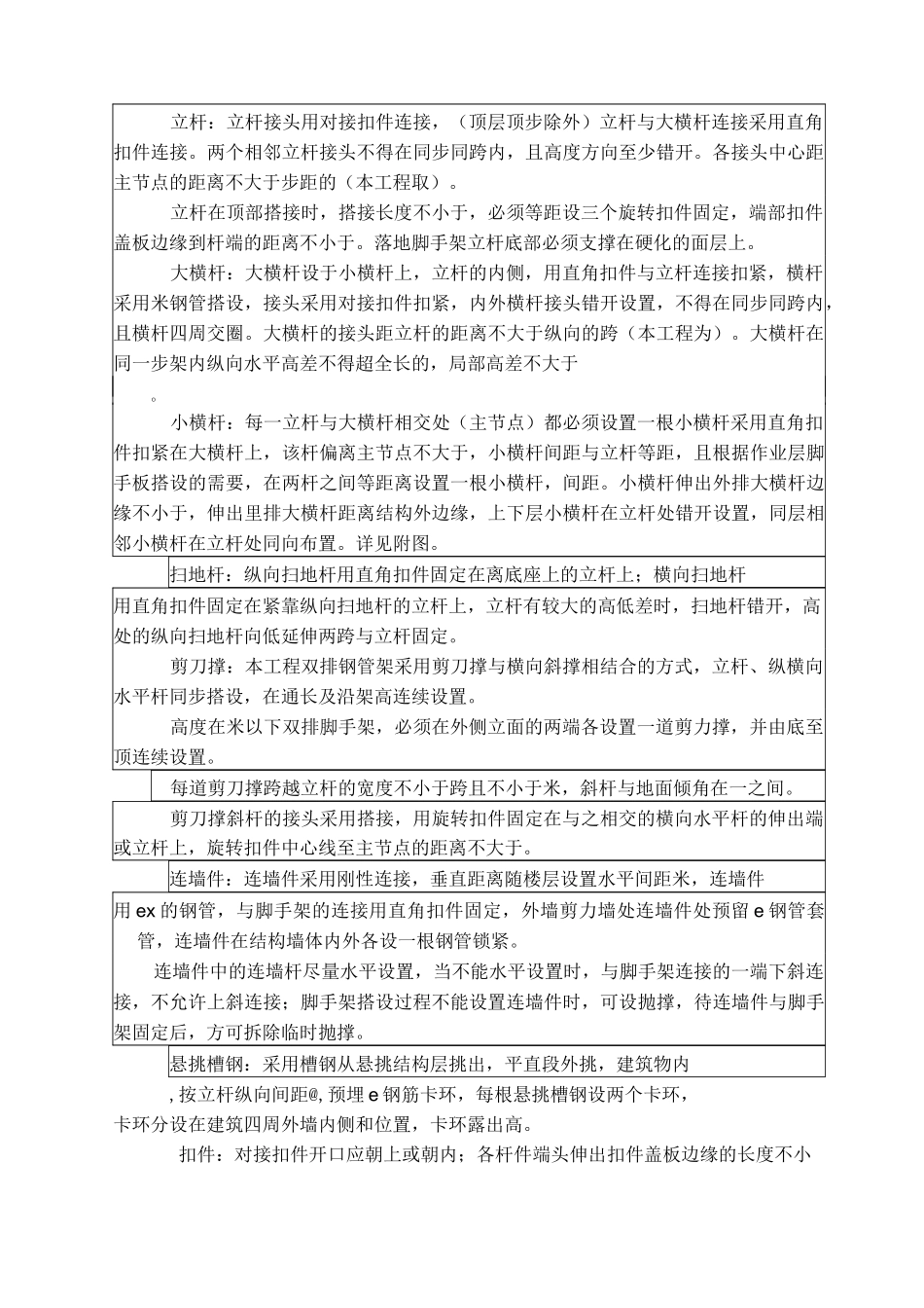 外脚手架搭设技术交底_第2页